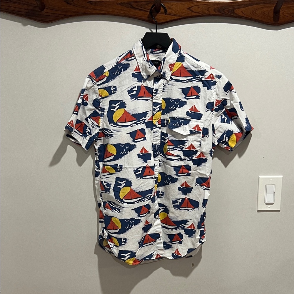 J. Crew (Retail/mainline) Nautical Casual Button Down Shirt